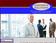 Tablet Screenshot of corporatesolutions.com